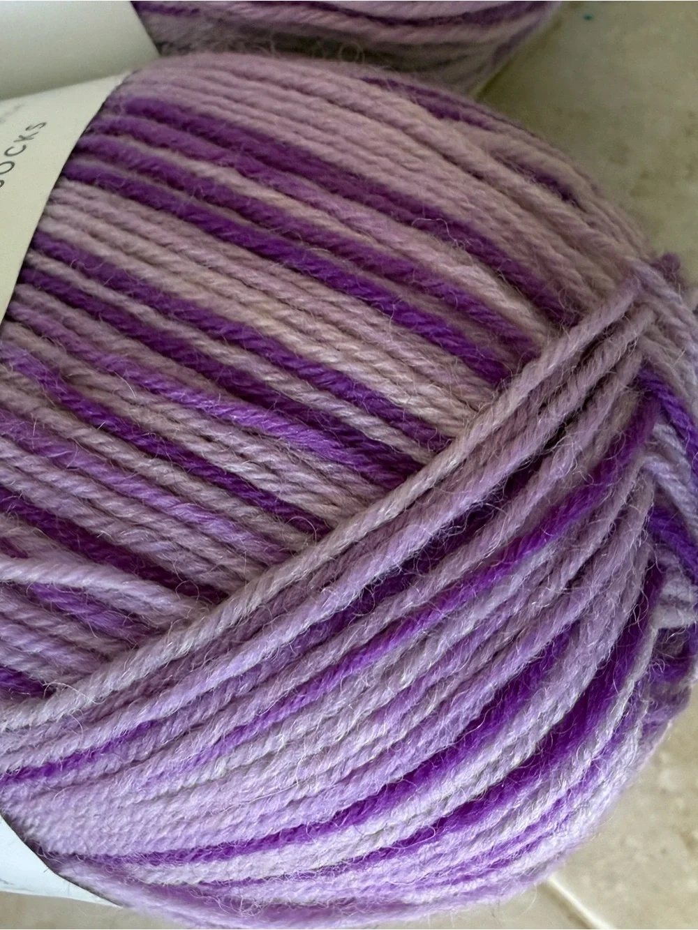 PAINTBOX Yarns Variegated Purple Sock Yarn - 2 Skeins - Zebra-Violette